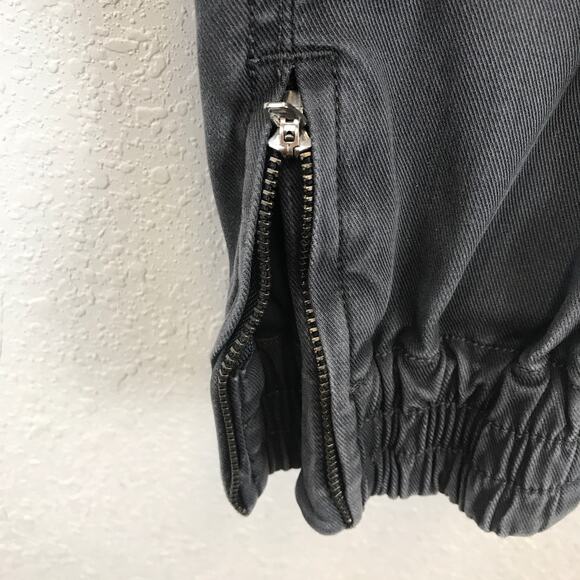 Spanx Stretch Twill Cargo Jogger Pull-On Pants Faded Washed Black Cropped XS - Picture 8 of 16